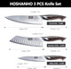 3 Pieces Kitchen Knife Set Professional Japanese Stainless Steel Chef Knife Set & 7 Inch Nakiri Knife Japanese High Carbon Stainless Steel Nakiri Chef Knife 3 Pieces Kitchen Knife Set Professional Japanese Stainless Steel Chef Knife Set & 7 Inch Nakiri Knife Japanese High Carbon Stainless Steel Nakiri Chef Knife