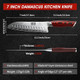 7-Inch Damascus Santoku Knife & 8-Inch Damascus Chef Knife 7-Inch Damascus Santoku Knife & 8-Inch Damascus Chef Knife