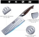 7 Inch Japanese Steel Nakiri Knife With Ergonomic Handle+Kitchen Knife In Japanese Steel +7 Inch Japanese Chef Knife