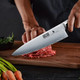 3 Pieces Knife Set Ultra-Sharp Japanese Super Steel Kithen Knives Set Professional Chef Knife Set With Ergonomic Wooden Handle & Box