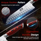 3 Pieces Damascus Kitchen Knife Set Ultra-Sharp Knives Set Professional Chef Knife Set With G10 Ergonomic Handle Box