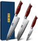3 Pieces Damascus Kitchen Knife Set Ultra-Sharp Knives Set Professional Chef Knife Set With G10 Ergonomic Handle Box 3 Pieces Damascus Kitchen Knife Set Ultra-Sharp Knives Set Professional Chef Knife Set With G10 Ergonomic Handle Box