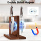 Magnetic Knife Block 14 X 10 Inches Double Sided Magnetic Knife Holder Rack For Kitchen Counter & Hoshanho Damascus Chef Knife 8 Inch Professional 67 Layers Vg-10 Super Steel Kitchen Knife