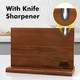 Magnetic Knife Block 14 X 10 Inches & Kitchen Knife In Japanese Steel Aus-10 & 7 Inch Japanese Chef Knife