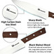 4Pcs Chef Knife Setgermen High Carbon Stainless Steel Kitchen Knife Setprofessional Knife Set Natural Wood Full Handle Tang With Gife-Box 4Pcs Chef Knife Setgermen High Carbon Stainless Steel Kitchen Knife Setprofessional Knife Set Natural Wood Full Handle Tang With Gife-Box