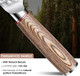 Huusk Japan Knife Japanese Chef Knife With Nakiri Set Hand Forged High Carbon Steel Kitchen Knives For Meat Vegetables - Wood Handle With Box