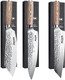 Huusk Kitchen Knives Set - Professional High Carbon Steel Japanese Hand Forged Perfect For Meat Vegetables - Chef Butcher Kiritsuke Knives With Box