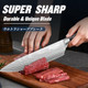 Huusk Chef Knife Bundle With Cool Cooking Knives With Leather Sheath And Box