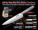 Huusk Knife Set With Block And Sharpener Sharp Silver Professional Knives Set With Box For Kitchen Damascus Chef Knife Set s For Men And Women