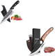 Huusk Chef Knife With Sheath Bundle With Hand Forged Butcher Knife For Meat Cutting