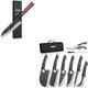 Huusk Serbian Chef Knife Set - 6Pcs Bundle With A 3 Layers 9Cr18Mov High Carbon Kitchen Knifeviking Boning Knives With Bag For Kitchen Outdoor Bbq Campingbirthday Idea Men