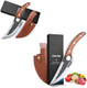 Huusk d 7.09 Inch Chef Knives Bundle With 5.51 Inch Kitchen Camping Cooking Knife With Leather Sheath And Box Huusk d 7.09 Inch Chef Knives Bundle With 5.51 Inch Kitchen Camping Cooking Knife With Leather Sheath And Box