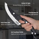 Huusk Viking Knife With Sheath Bundle With Boning Knife For Meat Cutting Full Tang Japanese Chef Knife Hand Forged Ultimo Knife For Halloween Kitchen Or Camping