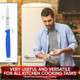 Icel Paring Knife - 4 Inch Serrated Blade Kitchen Paring Knife - Point Tip - High Carbon German Stainless Steel Razor Sharp Blade Blue Handle