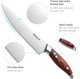 3-Piece Kitchen Knife Set – Includes Ultra-Sharp Chef Knife High Carbon Stainless Steel Blades With Ergonomic Pakkawood Handles Professional Knives Set For Kitchen Elegant Box