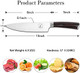 Imarku Japanese Chef Knife And Steak Knives 8 Inch Set Of 6 With Ergonomic Handle And Box Ultra Sharp Knife
