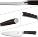 Imarku Japanese Chef Knife And Steak Knives 8 Inch Set Of 6 With Ergonomic Handle And Box Ultra Sharp Knife