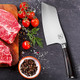 Lmarku 7 Inch Meat Cleaver Cleaver Knife Japanese Cleaver Knife High Carbon Steel Chef Knife With Ergonomic Pakka Handle 7Cr17Mov German High Carbon Stainless Steel Butcher Knife