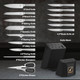 Knife Block Set Imarku 16 Pcs Kitchen Knife Set With Sharpening Rod High Carbon Stainless Steel Knives Set For Kitchen With Ergonomic Non-Slip Handle Dishwasher Safe