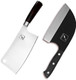 Imarku 7 Inch Butcher Knife And Cleaver High Carbon Steel Ultra Sharp Kitchen Knife With Ergonomic Handle