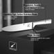 Knife Set - Imarku Kitchen Knife Set 15 Piece Japanese Stainless Steel Knife Block Set With Sharpener - Dishwasher Safe Kitchen Knives - Ultra Sharp Chef Knife Set For Kitchen Silver