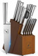 Knife Set - Imarku Kitchen Knife Set 15 Piece Japanese Stainless Steel Knife Block Set With Sharpener - Dishwasher Safe Kitchen Knives - Ultra Sharp Chef Knife Set For Kitchen Silver Knife Set - Imarku Kitchen Knife Set 15 Piece Japanese Stainless Steel Knife Block Set With Sharpener - Dishwasher Safe Kitchen Knives - Ultra Sharp Chef Knife Set For Kitchen Silver
