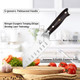 Imarku Santoku Knife Chef Knife 5 Inch Ultra Sharp Asian Knife Japanese Chef Knife - Japanese Sus440A Stainless Steel - Ergonomic Pakkawood Handle Best Choice For Home Kitchen Imarku Santoku Knife Chef Knife 5 Inch Ultra Sharp Asian Knife Japanese Chef Knife - Japanese Sus440A Stainless Steel - Ergonomic Pakkawood Handle Best Choice For Home Kitchen