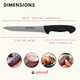 8-Inch Carving Knife Large Stainless Steel Kitchen Knife With Durable Handle Ideal For Meat And Deli