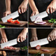 Jasni Chef Knife Professional High Carbon Vg10 Damascus Steel Nakiri Knives Japanese 7 Inch Kitchen Knife Fruit And Vegetable Chefs Knife Ultra Sharp 67-Layer Forged Blade Knife
