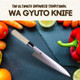 Kagayaki Japanese Chef’S Knife Kv-8Es Professional Wa Gyuto Knife Vg-10 Cobalt Steel Pro Kitchen Knife With Traditional Wa Handle 8.2 Inch (Kv-8Es Wa Gyuto 240Mm (9.4 Inch)