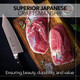 Kagayaki Carbonext Japanese Chef’S Knife Kc-11Es Bunka/Kiritsuke Knife High Carbon Tool Steel Pro Kitchen Knife With Ergonomic Pakka Wood Handle 6.8 Inch