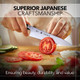 Kagayaki Carbonext Japanese Chef’S Knife Kc-5Ses Professional Gyuto Knife High Carbon Tool Steel Pro Kitchen Knife With Ergonomic Pakka Wood Handle 7 Inch