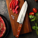 Handmade Forged Santoku Knife Ultra Sharp Japanese Chef Knife 7 Inch Kitchen Cleaver Knives Professional 8Cr13Mov Steel Cooking Knives Multipurpose Gyuto Knives For Home Restaurant