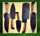 Hand Forged Chef Knife Set With Leather Roll Kit - Slicing And Peeling Butcher Knife Christmas - 5Pcscs171