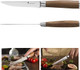Natura Series 4.5” Serrated Steak Knife Set Of 6 High Carbon Stainless Steel Wooden Handle