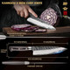Black Forged Series 8" Chef Knife & 7" Nakiri Knife With Aus-8 Alloy Steel Full Tang Pakkawood Handle