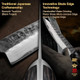 Black Forged Series 8" Chef Knife & 7" Nakiri Knife With Aus-8 Alloy Steel Full Tang Pakkawood Handle