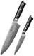 Keemake Damascus Kitchen Knife 8" Chef Knife And 5" Kitchen Utility Knife Japanese Kitchen Knife With G10 Handle