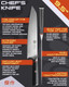 Kessaku 9.5-Inch Chef Knife - Spectre Series - Forged Japanese Aus-8 High Carbon Stainless Steel - Pakkawood Handle With Blade Guard