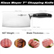 Arcelor Cleaver Knife 7 Inch Meat Cleaver Knife- German Steel Butcher Knife With Abs Ergonomic Handle Ultra Sharp And 3.7Mm Thick Blade For Home/Restaurant