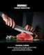 Konoll Chef Knife Japanese Aus-8 Steel Forged Handmade 8 Inch Professional Kitchen Knife Meat Cleaver Hc Stainless Steel With Full Tang Wood Handle