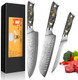Kuwata Kitchen Knives Set Professional Damascus Black Gold Series Chef Knife Set 3Pcs Vg10 Damascus Steel Knife With G10 Ergonomic Handle Knife Set Elegant Box For Home Restaurant Kuwata Kitchen Knives Set Professional Damascus Black Gold Series Chef Knife Set 3Pcs Vg10 Damascus Steel Knife With G10 Ergonomic Handle Knife Set Elegant Box For Home Restaurant