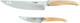 Laguiole En Aubrac Cuisine Gourmet Stainless Fully Forged Steel Made In France Essential 2-Piece Premium Kitchen Knife Set With Olivewood Handles 8-Chef Knife And 4-In Paring Knife