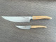 Laguiole En Aubrac Cuisine Gourmet Stainless Fully Forged Steel Made In France Essential 2-Piece Premium Kitchen Knife Set With Olivewood Handles 8-Chef Knife And 4-In Paring Knife