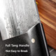 lander Serbian Chef Knife Heavy Duty Handmade Forged Meat Cleaver For Meat Cutting 3Pcs Butcher Knife Set Sharp Chef Knife Set Dishwasher Safe With Roll Bag