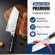 lander Chef'S Knife 7.72 Inch High Carbon Meat Cleaver Professional Japanese Stainless Steel Knife For Meat And Vegetables - Ergonomic Handle For Home And Kitchen