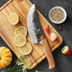 3Pcs Butcher Knife Set Includes 7" Butcher Meat Cleaver 7" Serbian Chef And 6.5" Viking Knife Stainless Steel Kitchen Knife Set With Wood Handle Geat For Indoor&Outdoor (Stylish Pattern)