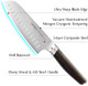 Kitchen Knife- Professional 8 Inch Chef'S Knife & 7 Inch Santoku Knife- Sus304 5-Layer Clad Stainless Steel- Ultra Sharp Kitchen Knife For Meat Food Vegetable