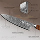 Damascus Kitchen Knife Set 3 Pieces Chef Knife/Santoku/Steak Handmade Damascus Stainless Steel Kitchen Knife Ergonomic Pakka Wood Handle
