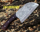 Damascus Steel d Serbian Chef Knife Meat Cleaver Knife For Meat Cutting Forged Butcher Knife With Sheath Kitchen Knives Full Tang Chopping Knife For Home Outdoor Cooking Camping (Leader)
